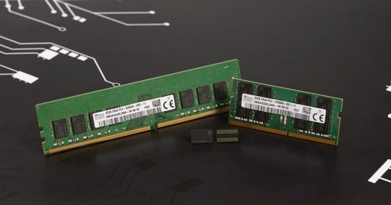 SK海力士开发第三代10纳米DDR4 DRAM